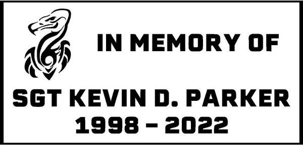 Personalized Engraved Memorial  Stone 11.5 x 5.5" SGT KEVIN D PARKER