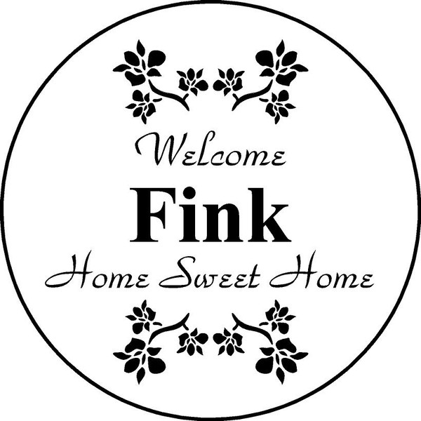 Family Memories Step Stone11" Diameter 'Home Sweet Home' Fink