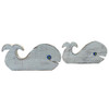 Hampton's Beach House Home Decor whale set of two table decor