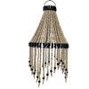 Pendant beaded chandelier light shade home lighting decor.Natural/black combination
Electrical fittings not included.