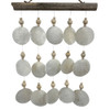 Garden shell and wooden bead mobile 
40cm x 47cm