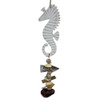 Seahorse turquoise beach arrow driftwood & mixed shell garland home decor