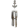 Wind chime white wash bamboo & wood carved anchor outdoor home decor
Length 70cm
