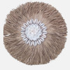 Natural Alang and seashell flower wall decor, 20cm, blending coastal charm with organic, floral elegance.