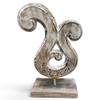 Hand-carved wooden OM symbol on a sturdy stand—perfect for bringing a sense of peace and mindfulness to any space. Height 38cm x width 20cm