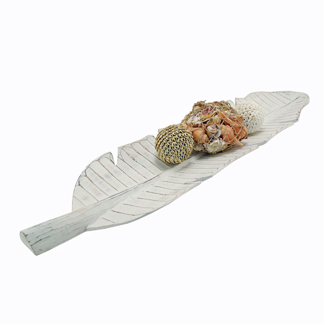 Hamptons wood carved large Banana Leaf tray
80cm x 20cm
white wash
Also comes in 60cm & 40cm size