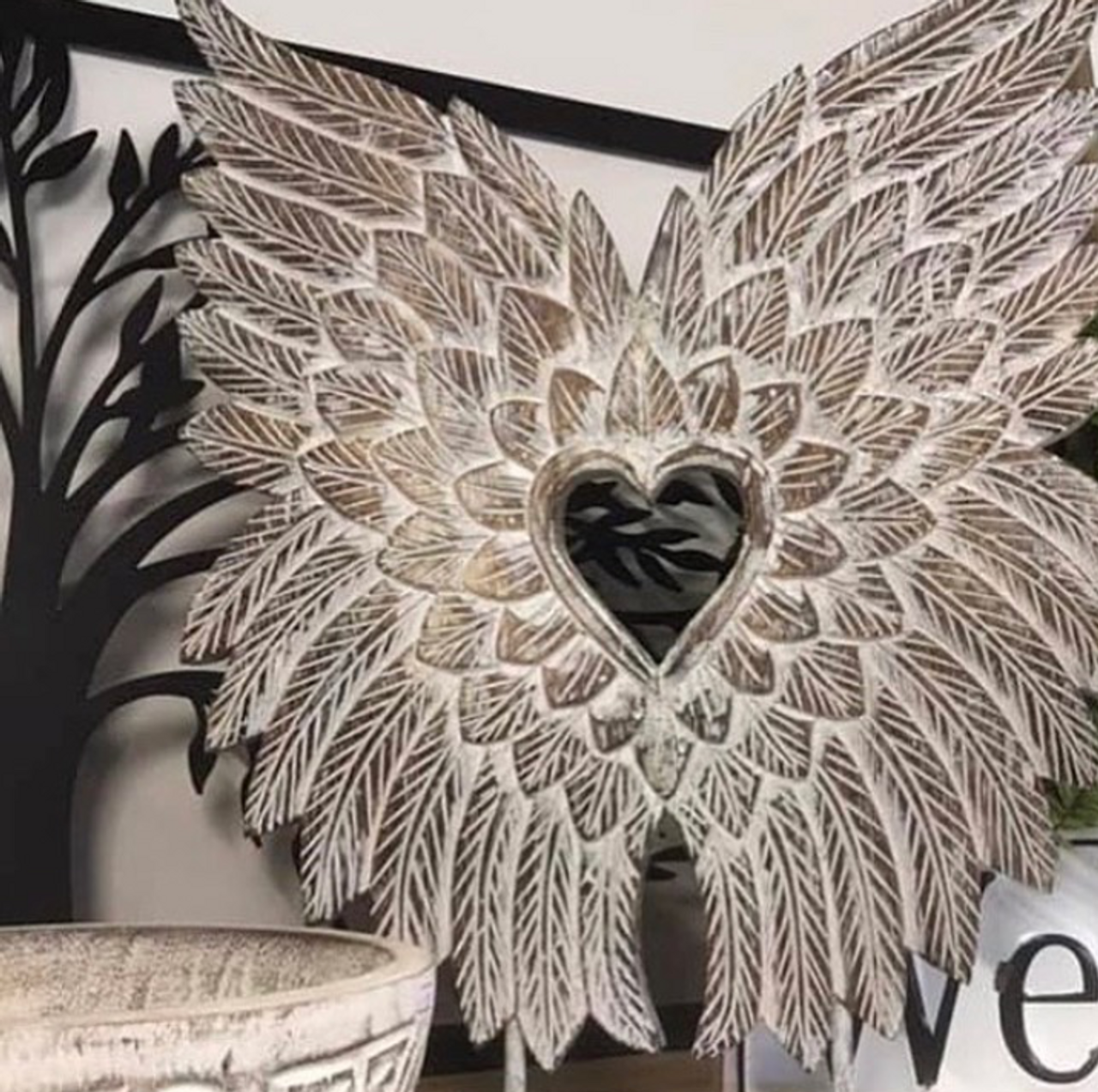 Carved Angel Wings 