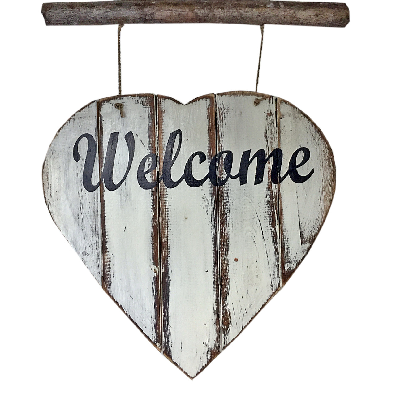 Welcome  heart wall hanging home decor 
55cm x 30 cm