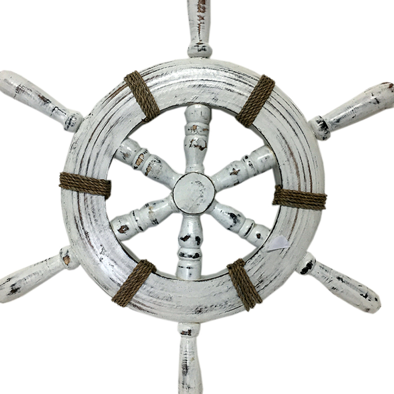 Hamptons nautical wheel wall art wall hanging
Wood carved/Rope tie
50cm x 50cm