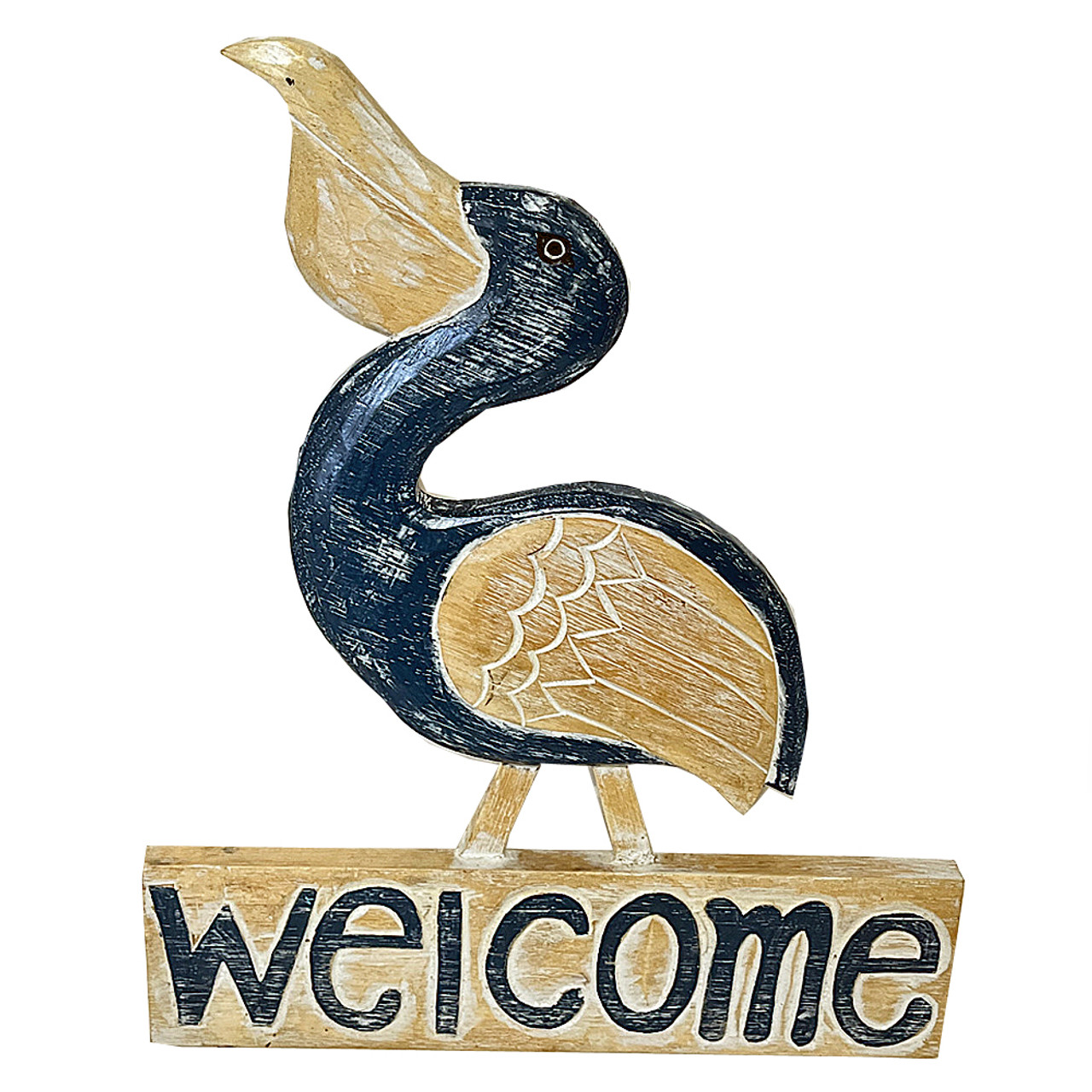 Pelican wall hanging sign WELCOME
30cm x 30cm