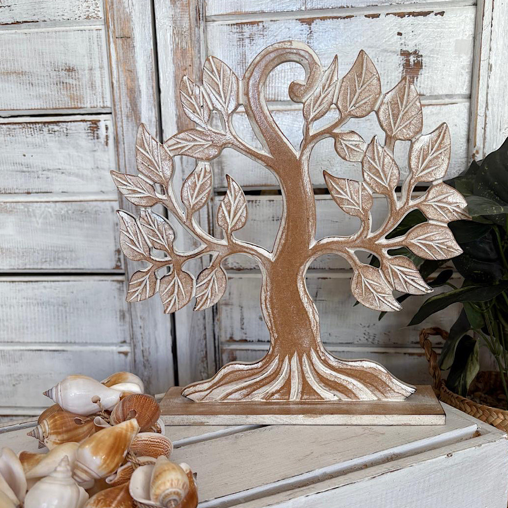 Home table decor featuring Tree of Life made from MDF & Wood
Height 28cm x 24cm Natural wash