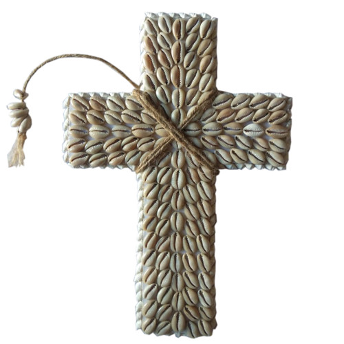 Medium Shell Cross  wall art religious
30 x 20cm