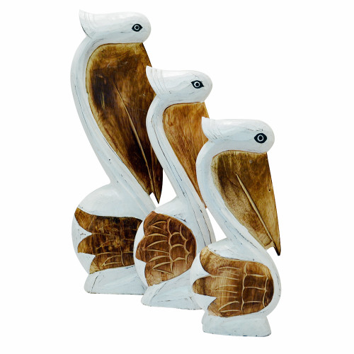 Wood Pelicans Set of 3  Home Table top Decoration  home decor
50/40/30cm