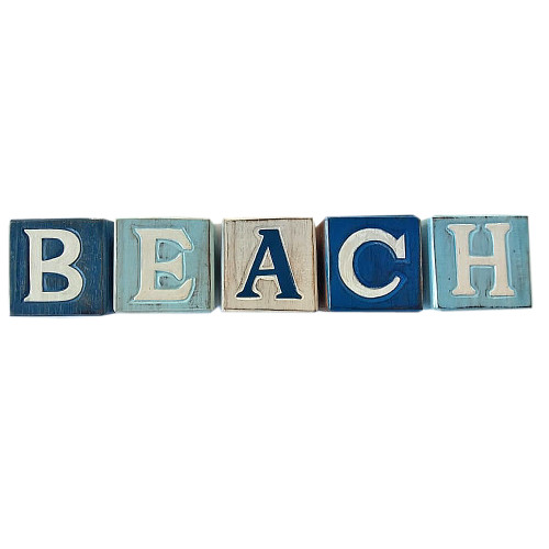 BEACH letters home table decor
8cm each letter  Free standing