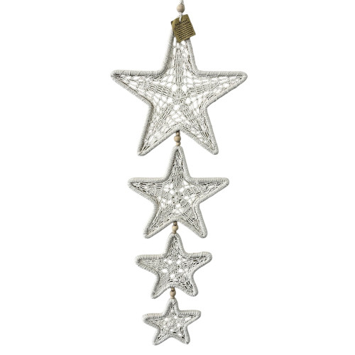 Macrame night star dreamcatcher wall hanging
Measuring 85 cm in height and 32 cm in width, this stunning wall hanging is an ideal addition to any bohemian or eclectic home.