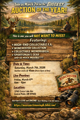 2026 Spring Sportsman's Auction- High End Collectables! 