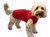 Unlined step in lightweight waterproof dog coat red