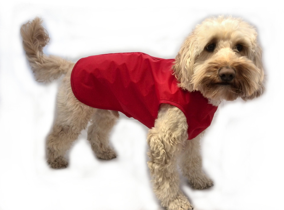 Waterproof Unlined Dog Coat with Full Belly Protection Doggie Coats