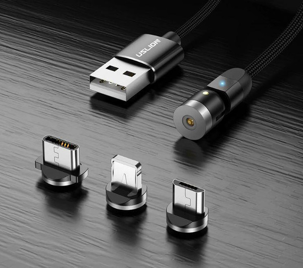 Magnetic iPhone charging cable - Type C - Micro Usb 360° zaxx