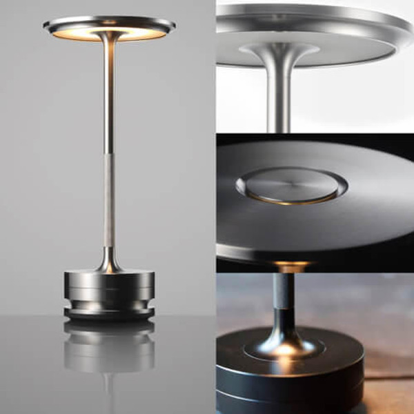 Portable Cordless Metal Table Lamp zaxx