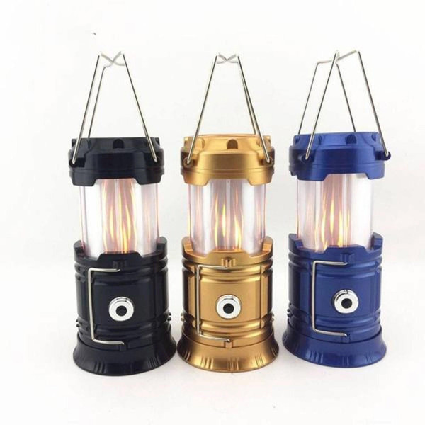 3-in-1 Camping Lantern and Torch - LED Flame Effect zaxx