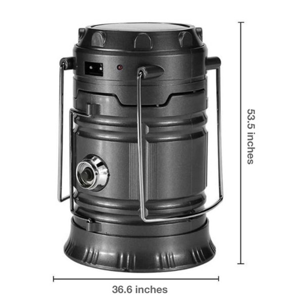 3-in-1 Camping Lantern and Torch - LED Flame Effect zaxx