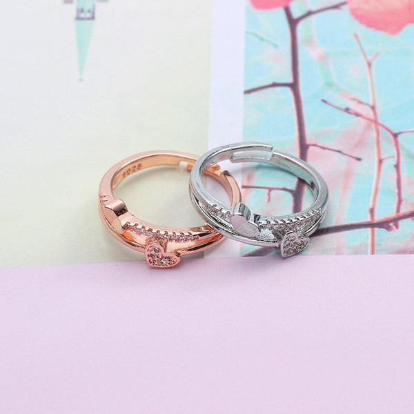 Adjustable Double Heart Ring Adjustable Double Heart Ring zaxx