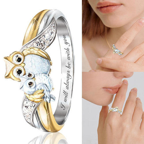 Owl Ring in Silver zaxx