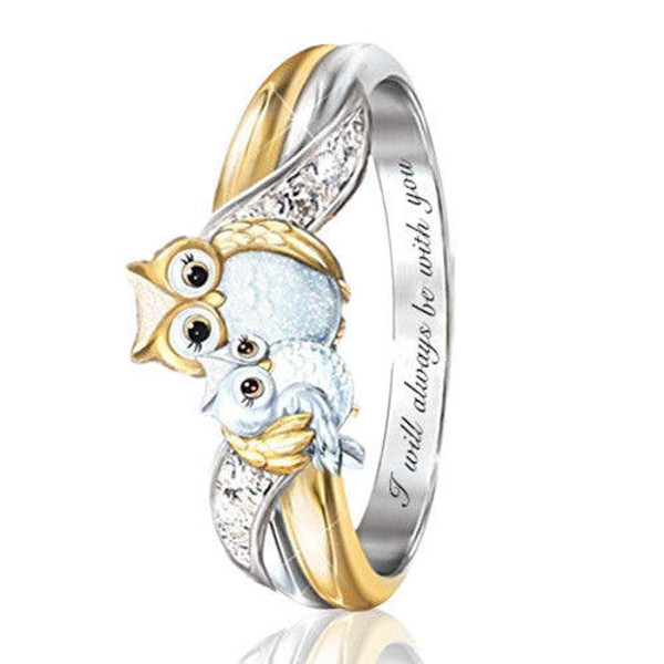 Owl Ring in Silver zaxx