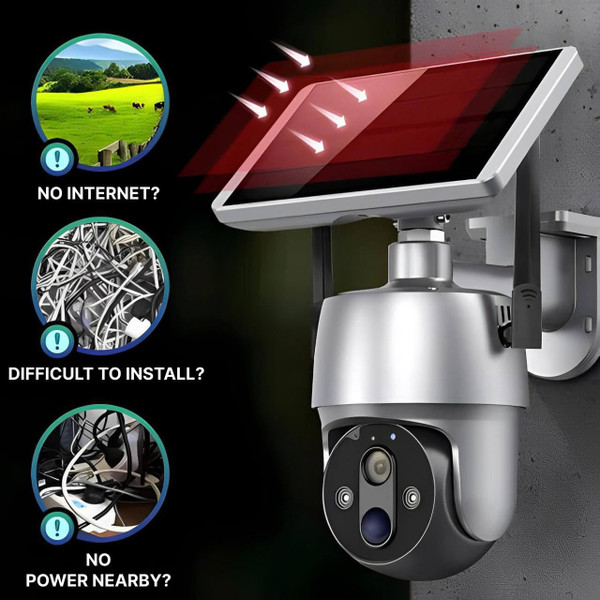 Autonomous Solar-Powered Outdoor Surveillance Camera zaxx