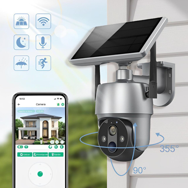 Autonomous Solar-Powered Outdoor Surveillance Camera zaxx