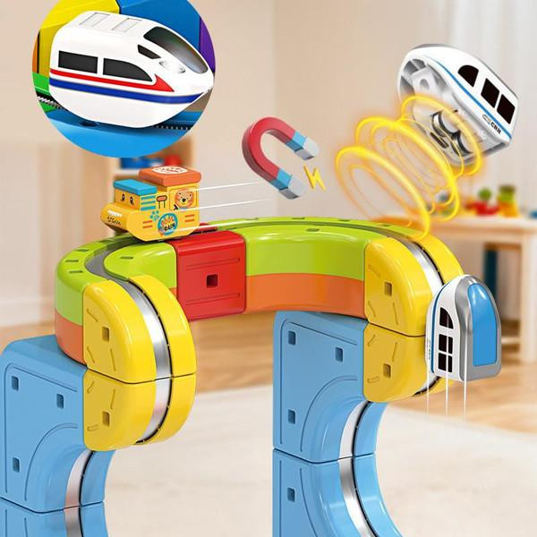 Magnetic Train Track Set – Rail Car Toy zaxx