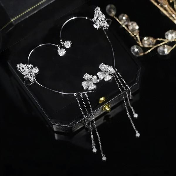 Zircon Butterfly Earrings zaxx