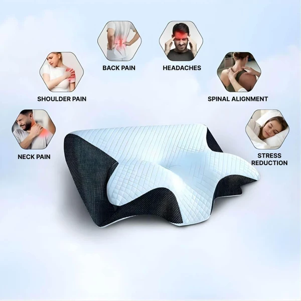 Ergonomic Memory Foam Cervical Pillow – Neck Support zaxx