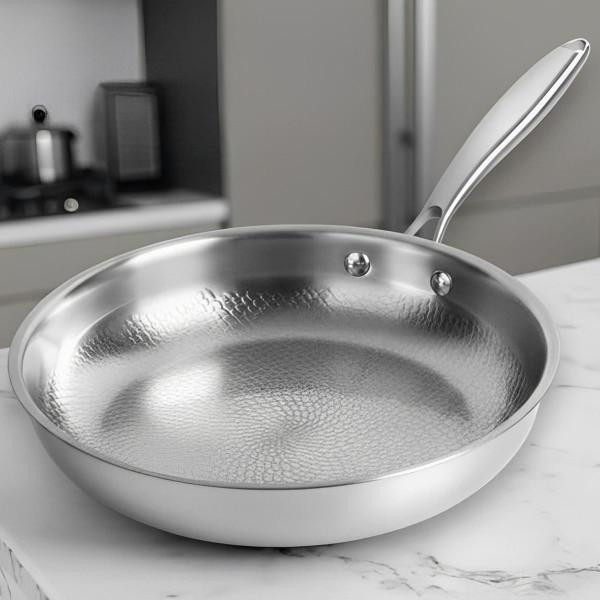 Pure Titanium Non-Stick Frying Pan Without Coating zaxx