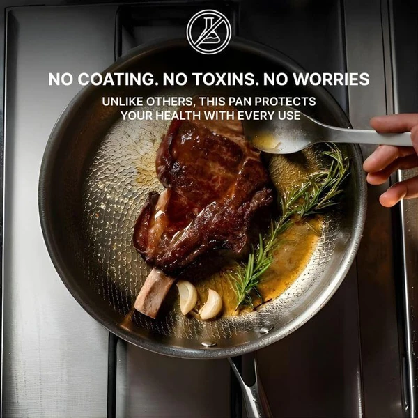 Pure Titanium Non-Stick Frying Pan Without Coating zaxx