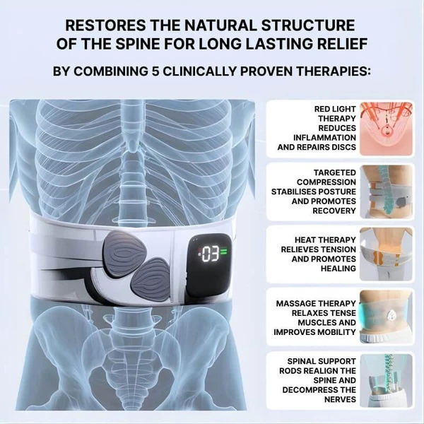 Heated Lumbar Belt for Sciatica zaxx