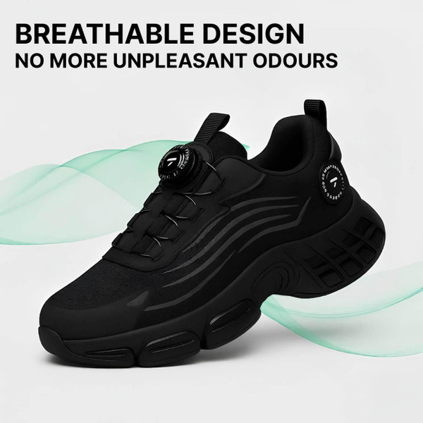 Lightweight and Comfortable Lace-Free S3 Pro Safety Trainers zaxx