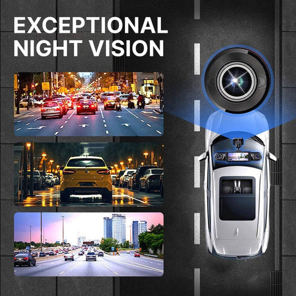 360° Car Dashcam - Front And Rear On-Board Camera zaxx