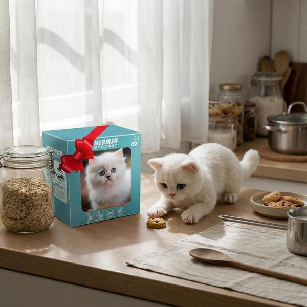 Interactive Cat Plush Toy with Realistic Movements for Children zaxx