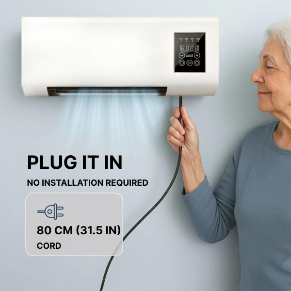 Portable Wall-Mounted Air Conditioner with No Outdoor Unit zaxx