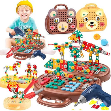 Toolbox Toy with Electric Drill for Children