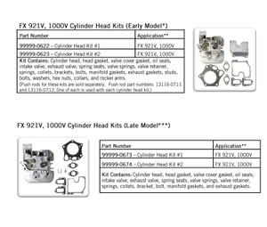 Genuine Kawasaki OEM CYLINDER HEAD #1 KIT FX921V-FX1000V Part# 99999-0622