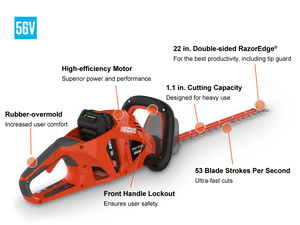 eFORCE™ 56V BATTERY HEDGE TRIMMER UNIT ONLY