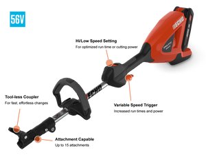 eFORCE™ 56V 16” ATTACHMENT CAPABLE BATTERY STRING TRIMMER UNIT ONLY 