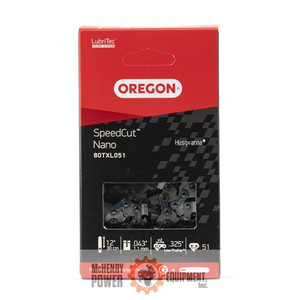 Oregon .325" Low Profile SpeedCut Nano Saw Chain, .043 Ga., 51 DL  80TXL051G