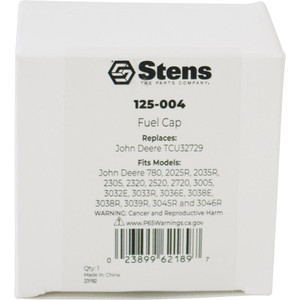 Stens Fuel Cap Replaces John Deere TCU32729    125-004