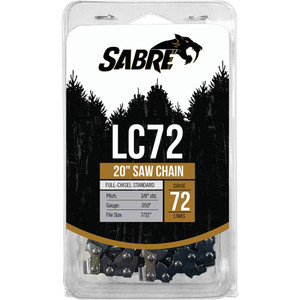Sabre Chain Loop Clamshell 72 DL  3/8", .050, Chisel Standard    092-3726C
