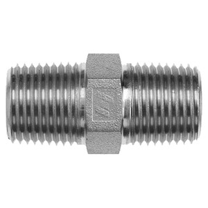 Atlantic Quality Parts Hydraulic Adapter  NPT Hex Nipple    3001-1350