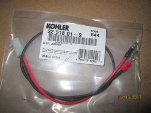 Genuine OEM Kohler LEAD JUMPER part# 32 518 01-S